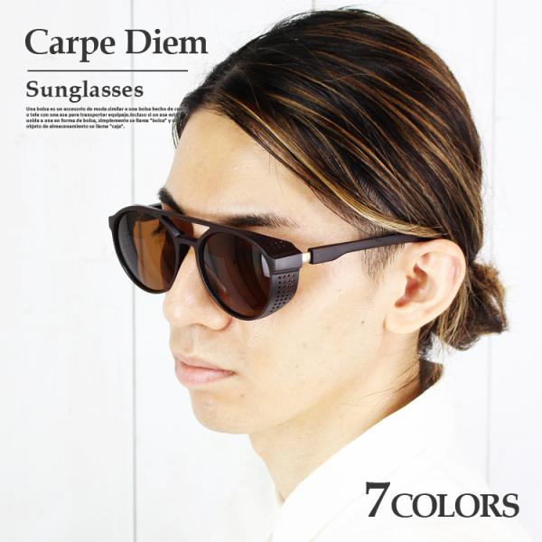 【在庫処分 アウトレット セール】 サングラス ボストン UVカット スポーツ カラーレンズ ケース...