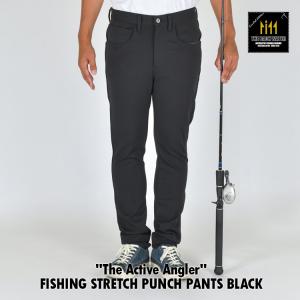 バックウォーター The Backwater フィッシング ストレッチ ポンチ パンツ FISHING STRETCH PUNCH PANTS ブラック 岡山産 撥水加工 釣り ジーンズ デニム 日本製