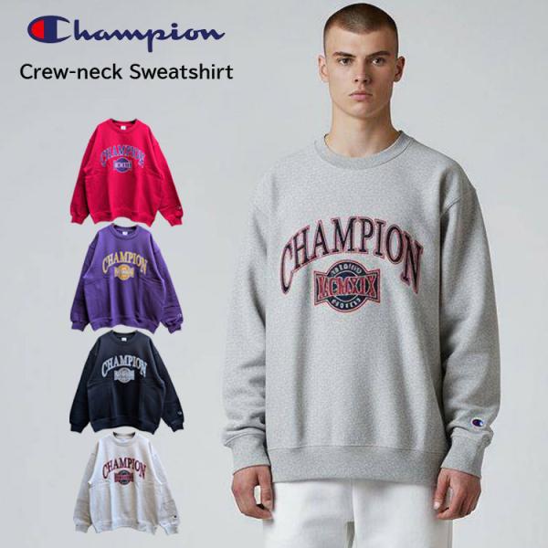 【特別価格】 Champion クルーネック スウェットシャツ アクションスタイル ミディアムウェイ...
