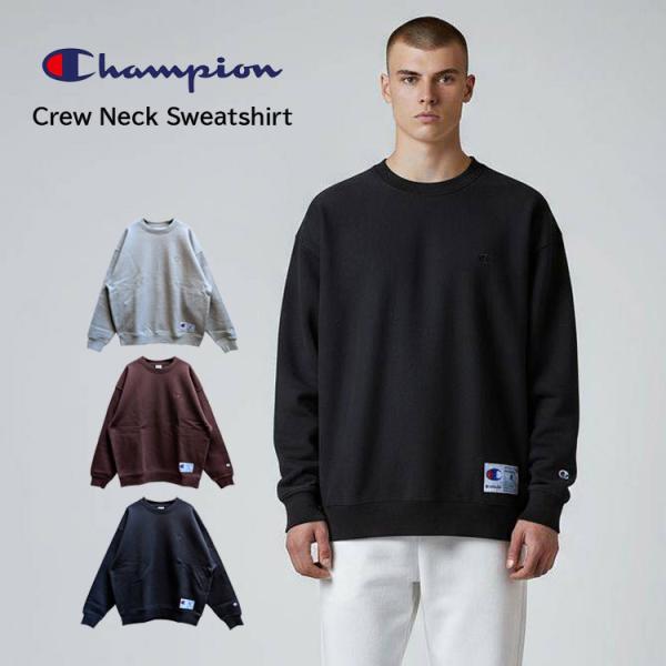 【特別価格】 Champion クルーネック スウェットシャツ アクションスタイル Cロゴ 刺繍 ル...