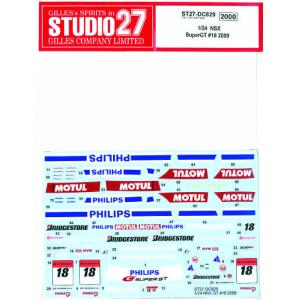 【STUDIO27】1/24 NSX SGT #18 2009年デカール