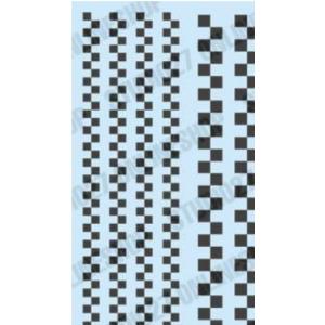 【STUDIO27】チェッカーラインデカール　黒