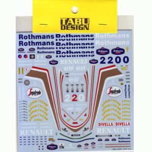 【TABUDESIGN】1/20 FW16 Full Sponsor  ★再入荷★