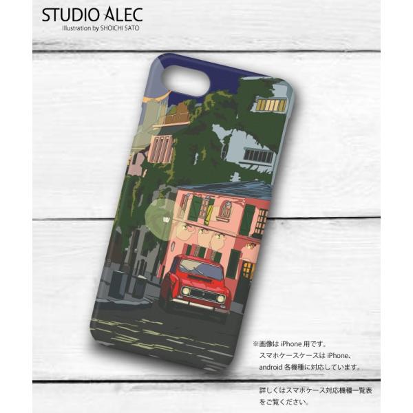 ヨーロッパの街並みイラスト「French night」ハードケース型 スマホケース 　iPhone&amp;...