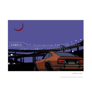 横浜イラストポスター「みなとみらい21の夜景」 A4サイズ : STUDIO