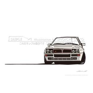 在庫セール品！フェラーリ F40 イラストポスター（A4サイズ） : STUDIO