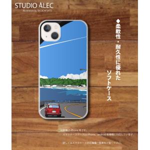 トヨタ AE86レビンのイラスト ソフトケース型スマホケース