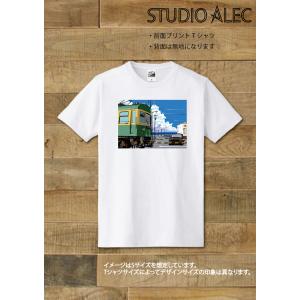 湘南イラスト・Tシャツ POPな江ノ電のイラスト 「なつかしの江ノ電