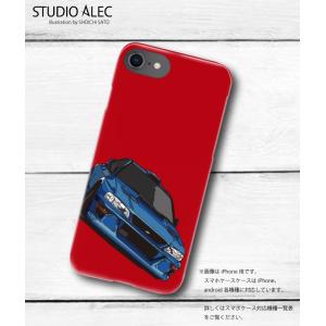 マツダ FD3S RX-7 のイラスト ハードケース型スマホケース