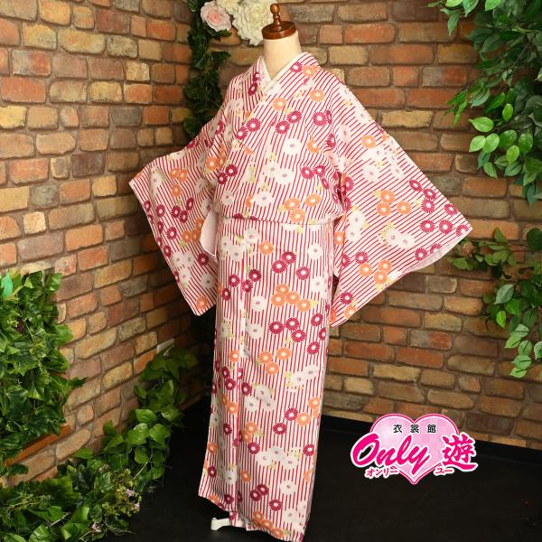 【激安】10【在庫処分品】【少々難有り】プレタ小紋/12-053BN/洗える着物/小紋/Madonn...