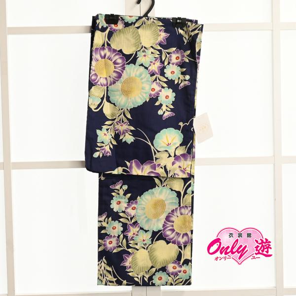 プレタ浴衣/16-1603TY/山本彩/8Y-3/紺/ゆかた/綿100％/レディース/単品/お仕立て...