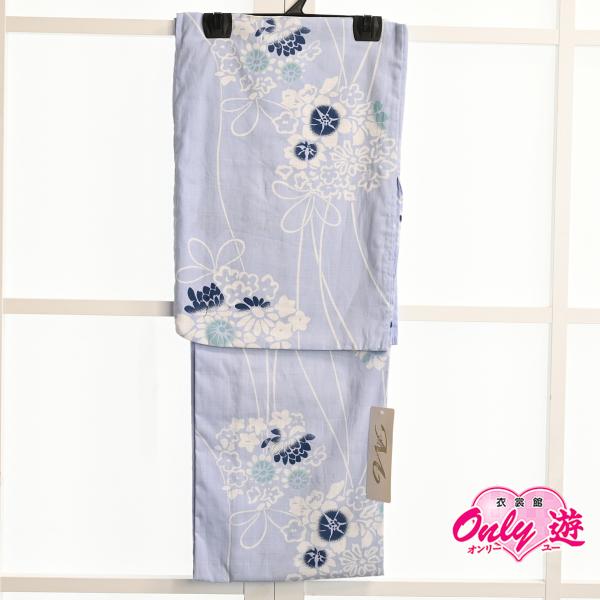 プレタ浴衣/16-1626TY/Misayama/D-3/水色地に花々/ゆかた/綿100％/レディー...