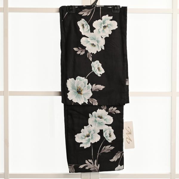 【新作】プレタ浴衣/16-1640TY/Misayama/TOY-12/黒地に藍白牡丹/ゆかた/綿1...