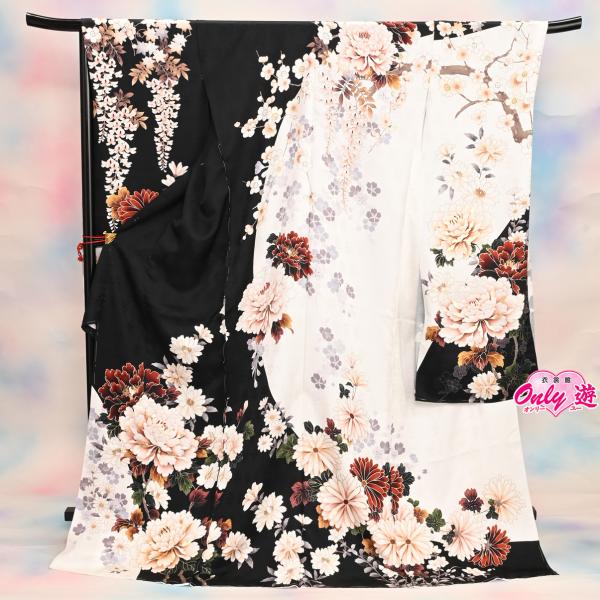 【在庫処分品】振袖【別誂えお仕立て付き】/20-1345KA/購入/単品/正絹/オーダーメイド/ブラ...