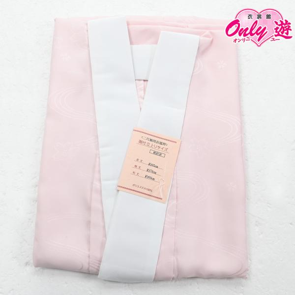 二尺袖用長襦袢/長襦袢/21RF4076/ピンク/ポリエステル/桜/LLサイズ