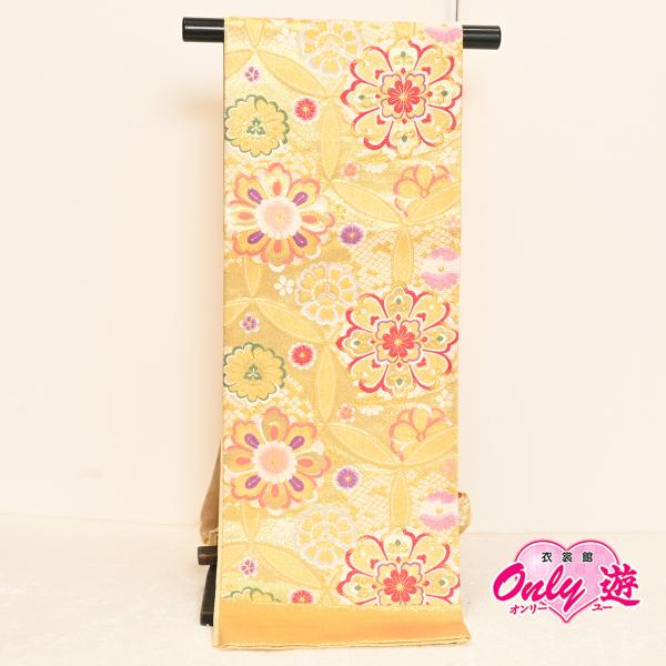 25NK15240【在庫処分品】【少々難有り】【別誂えお仕立て付き】振袖用袋帯/25-1010NK/...