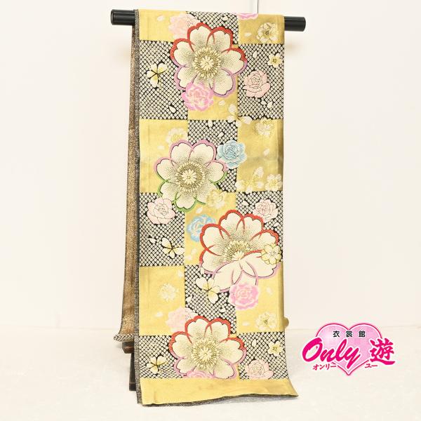 25NK13220【在庫処分品】【少々難有り】【別誂えお仕立て付き】振袖用袋帯/25-1022NK/...