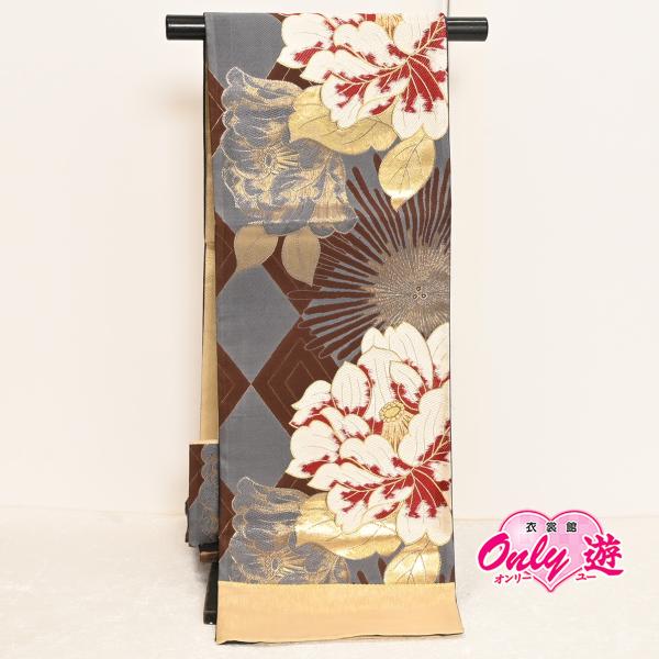 25NK20300【在庫処分品】【少々難有り】【別誂えお仕立て付き】振袖用袋帯/25-1048NK/...