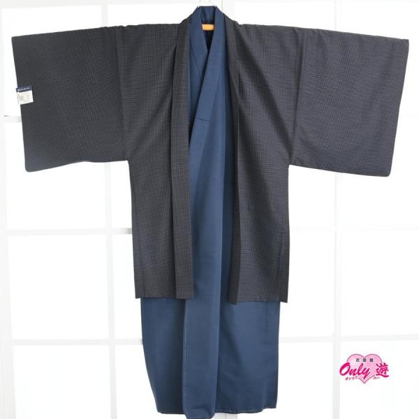 【激安】【在庫処分品】殿方和装/50-019BN/(BN3530)/メンズ/着流し/街着/着物/羽織...