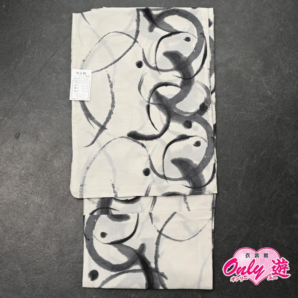 【新作】男物着物/紗/50KA3000/LLサイズ/メンズ/夏用/購入/オフ白/適応身長177cm前...