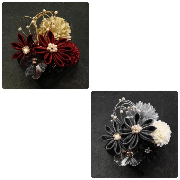 【新作】髪飾り/京あそび/80KZ43561/US-S7-0112C/赤/銀/かわいい/振袖/着物/...