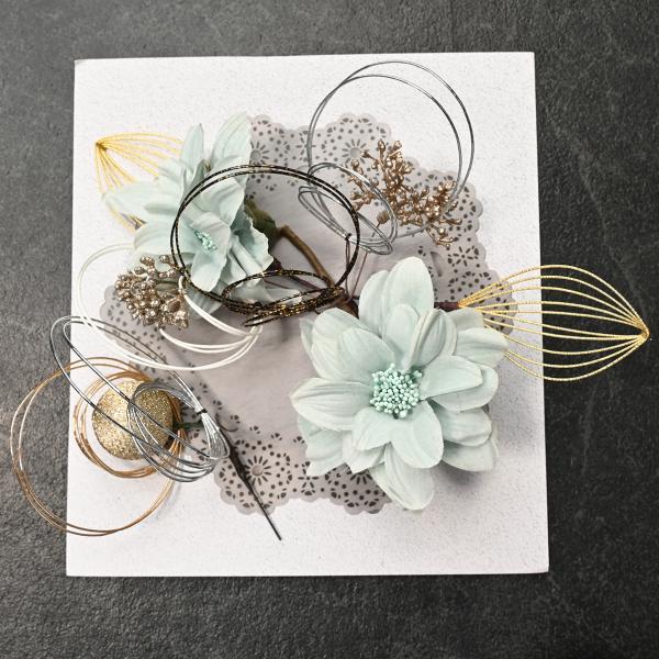 大/髪飾り/華あわせ/80KZ44030/水色/安い/大きい/可愛い/おしゃれ/振袖/着物/女性用