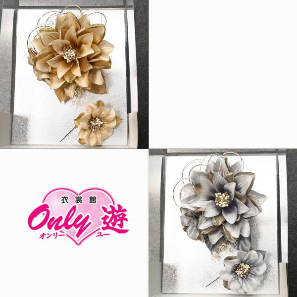 髪飾り/Watmosphere/25W308/80KZ47030/390-593w/金/グレー/安い...