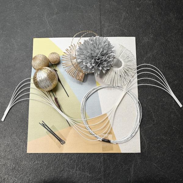 醍/髪飾り/華あわせ/80KZ48030/グレー/安い/大きい/可愛い/おしゃれ/振袖/着物/女性用