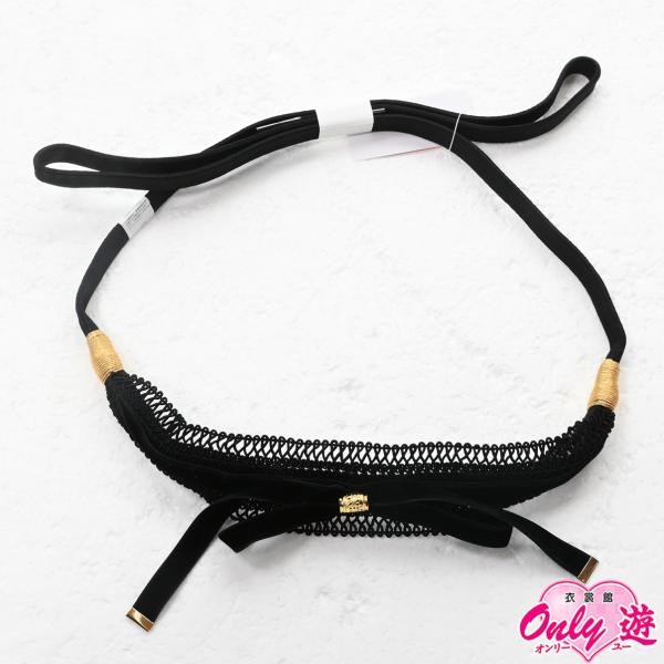 82MB100180/帯締め/振袖用帯〆/和風館/コードレースとベロアリボン/正絹/M寸/黒/日本製