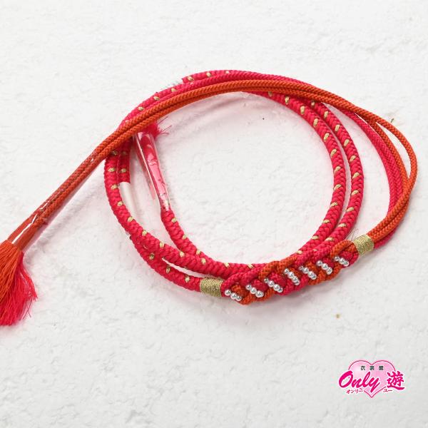 【激安】82NB25020【在庫処分品】【少々難有り】帯締め/振袖用帯〆/ブレイズパール/丸唐/正絹...