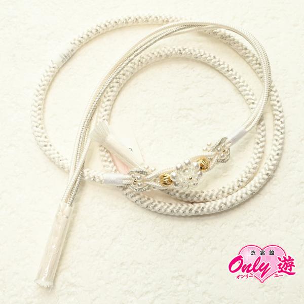 82NB60096【新作】帯締め/振袖用帯〆/スケルトンパール/正絹/4本バラ/組紐/手組み/丸打ち...