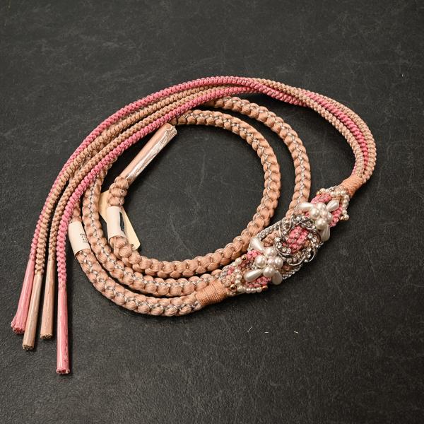 【激安】82NK40030【在庫処分品】【少々難有り】帯締め/振袖用帯〆/NI1516-09/ピンク...