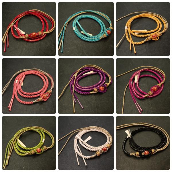 82NK45050【在庫処分品】【少々難有り】帯締め/振袖用帯〆/トンボ玉/2色四本バラ/組紐/手組...