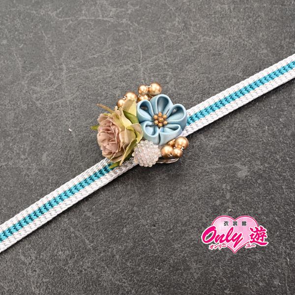 宇/82RF48020/帯締め/振袖用帯〆/京くみひも/水色/正絹/手組み/平組/平打ち/Mサイズ/...