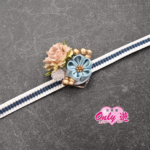 宇/82RF48020/帯締め/振袖用帯〆/京くみひも/水色/正絹/手組み/平組/平打ち/Mサイズ/...