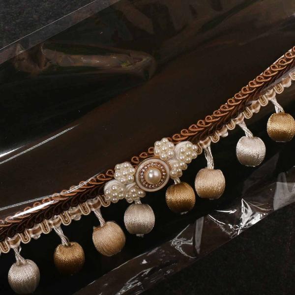 82RF78130/帯締め/ラフィネモカ/ポンポンタッセル帯〆/FK-26/振袖用帯〆/組紐/ポリエ...