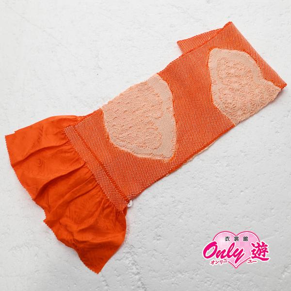 83BN80076【逸品物】【在庫処分品】帯揚げ/二色柄入り絞り帯揚/青海波/振袖用/正絹/絞り/四...