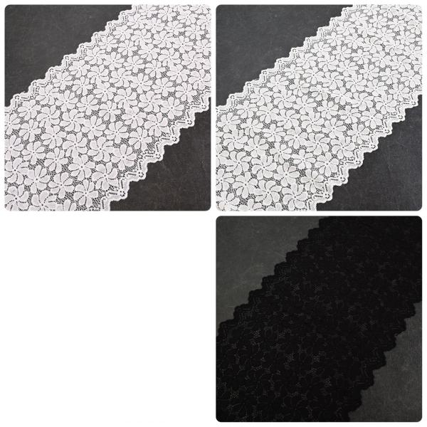 83KS20024/帯揚げ/レース帯揚/花/ホワイト/クリーム/ブラック/成人式/振袖用/ポリエステ...