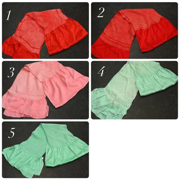 【激安】83NK40006【在庫処分品】【少々難有り】帯揚げ/中抜き絞り帯揚/絞り/正絹/振袖用