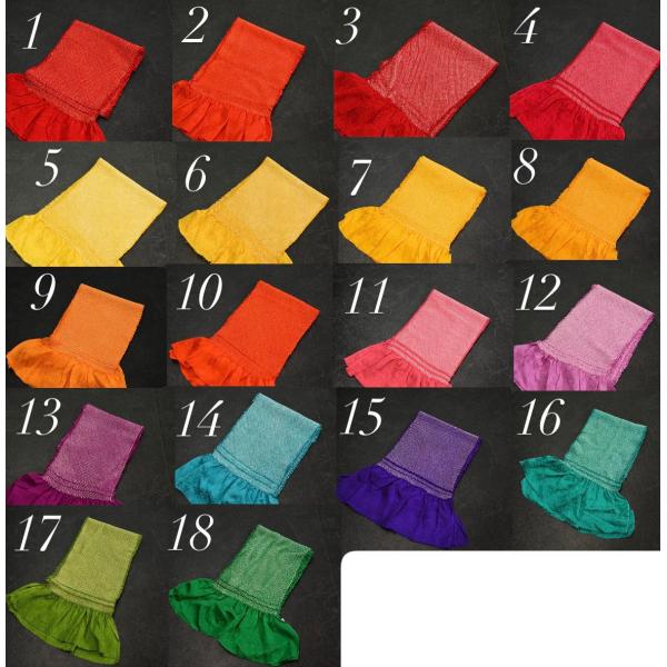 83NK60080【在庫処分品】【少々難有り】帯揚げ/京鹿の子絞り帯揚げ/四つ巻き/正絹/振袖用