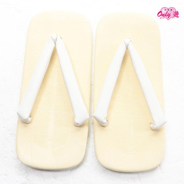 【激安】【在庫処分品】和装雪駄/86KT24034/ビニール表/白緒/男性用/27.5cm