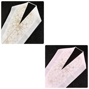 91KZ35050【最新作】半襟/刺繍半衿/胡蝶蘭/京和彩/振袖用/刺繍