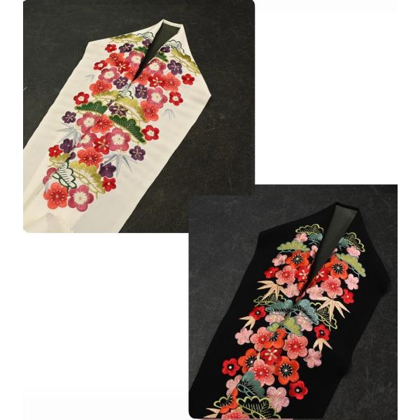 91NK35030/91NK40056【在庫処分品】【少々難有り】半襟/刺繍半衿/Silelly/シ...