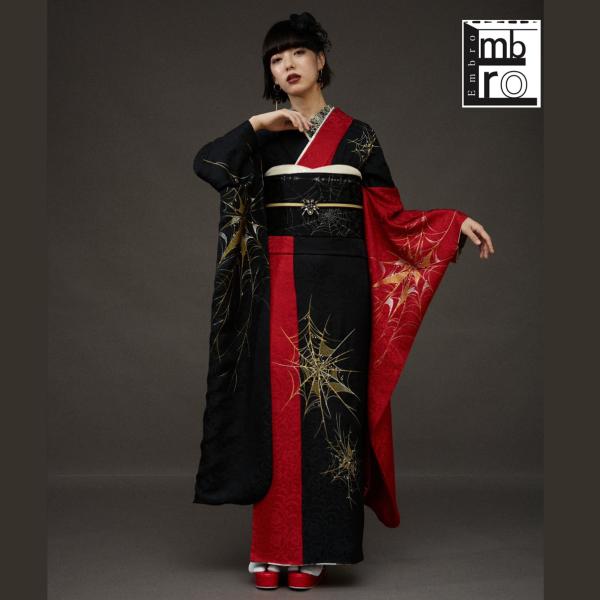 【新作】お誂え付き振袖フルセット/EB-S/EMBRO/スパイダー/蜘蛛の巣/購入/振袖/ブランド/...