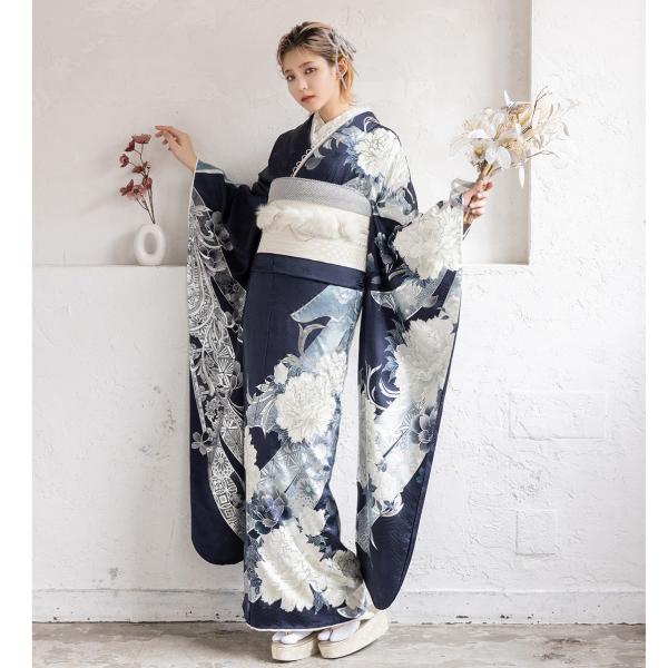 【新作】お誂え付き振袖フルセット/RF-32/ラフィネモカ/ロンドン/トワイライト/振袖/購入/ブラ...