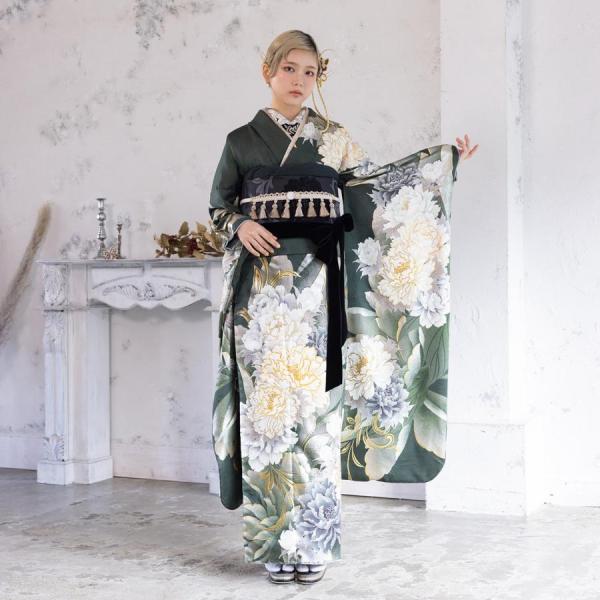 【新作】お誂え付き振袖フルセット/RF-35/ラフィネモカ/フィズ/エヴァーグリーン/振袖/購入/ブ...