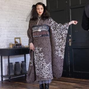 【新作】お誂え付き振袖フルセット/RF-38/ラフィネモカ/エキゾティック/ブラウン//振袖/購入/ブランド/成人式/卒業式/結婚式/着物/フルセット