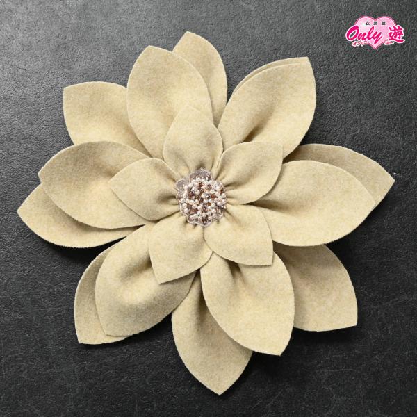 【新作】フラワーコサージュ/フェルト/RS-17/(80RF50060)/飾り花/髪飾り/帯飾り/ラ...