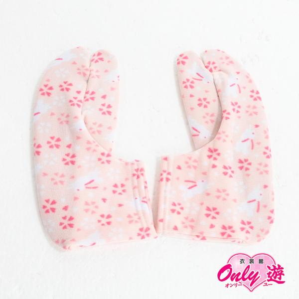 【激安】【在庫処分品】柄足袋/21-22cm/うさぎ/桜/ピンク/ソックス/ストレッチ/着物用/