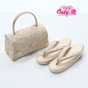 85KZ120180【新作】草履バッグセット/ZB-1144KZ/一輪館/Lサイズ/二の二  